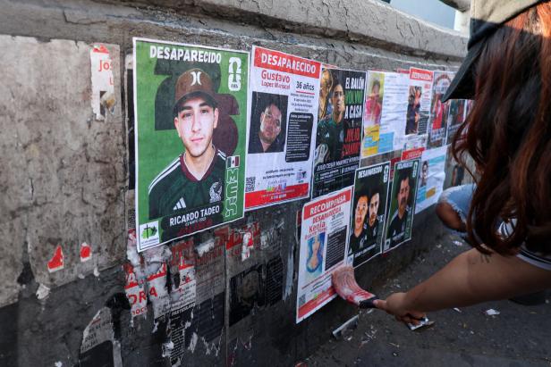 Families of Mexico's disappeared protest as World Cup kicks off, in Guadalajara