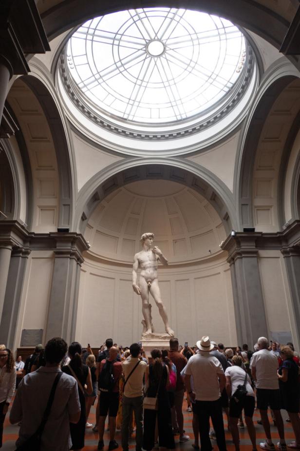 Michelangelos David in der Galleria dell’Accademia 
