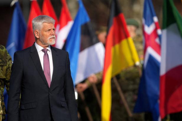 Czech President Petr Pavel visits NATO eFP brigade Latvia