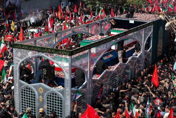 Funeral procession for Iran's late Supreme Leader Ayatollah Ali Khamenei