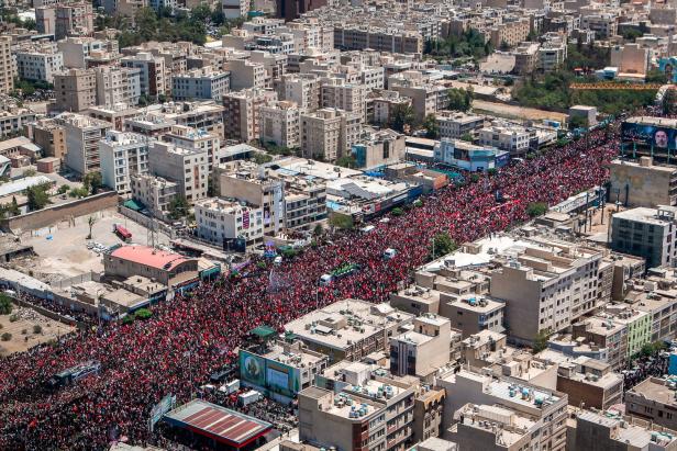 Funeral procession for Iran's late Supreme Leader Ayatollah Ali Khamenei