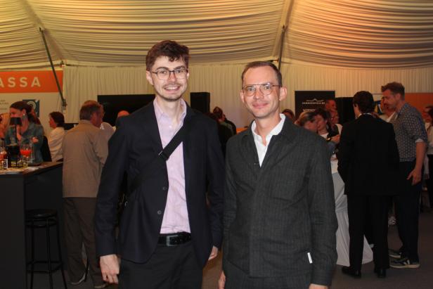 Johannes Schrabauer und Johannes Haselsteiner bei der Musikrevuepremiere in Melk.