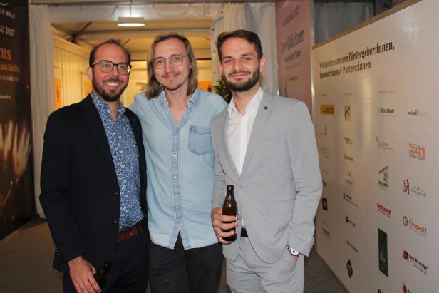 Joahnnes Schmutzer, Sebastian Schneider und Michael Gansberger bei der Premiere.