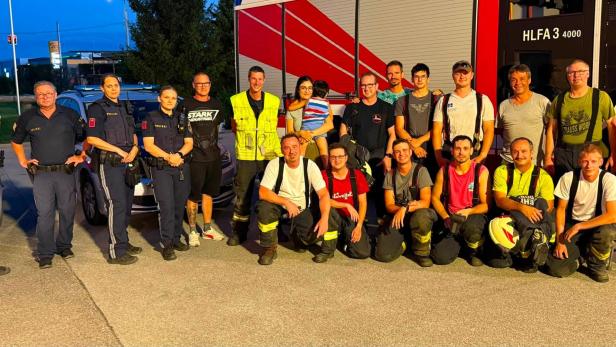 Erfolgreiche Suchaktion vieler Einsatzkräfte in Gänserndorf.