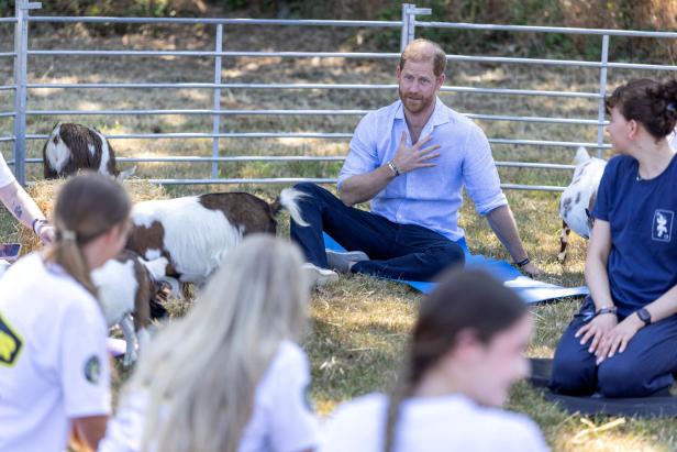 Britain's Prince Harry visits Scotty's Summer Festival at Maxstoke Castle in Warwickshire