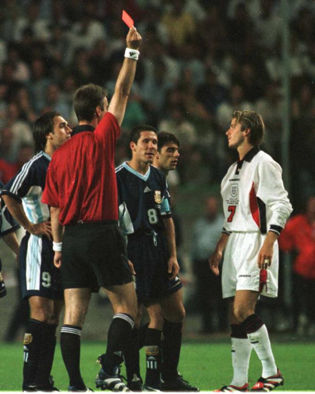 Beckham sieht Rot