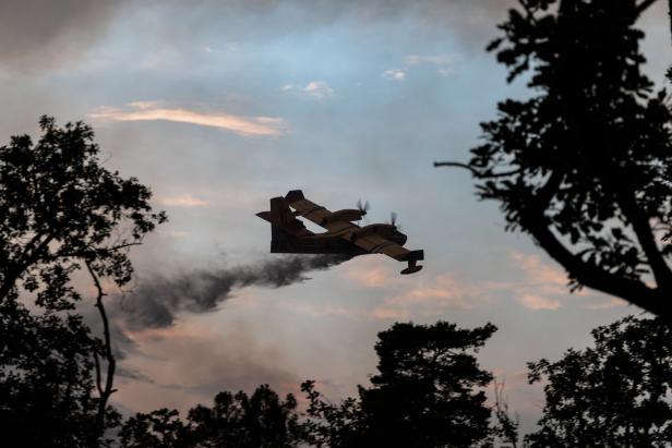 Major wildfire rages in Fontainebleau Forest near Paris