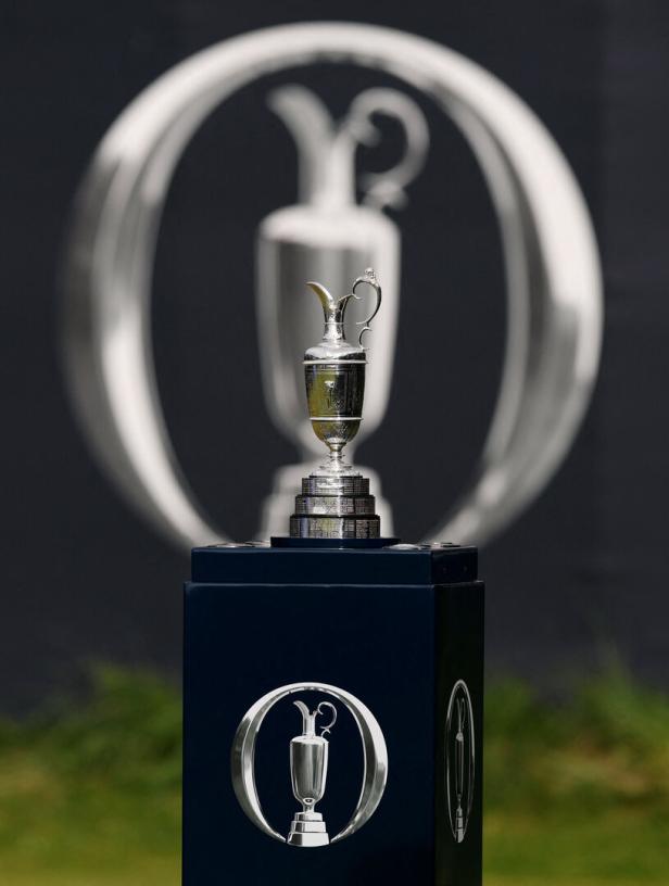 Um diese Trophäe geht's, den Claret Jug.