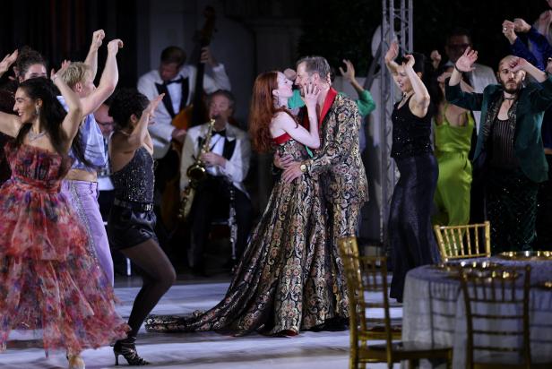 Dress rehearsal of Hugo von Hofmannsthal's drama Jedermann in Salzburg