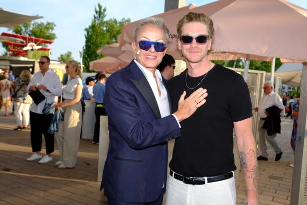 Alfons Haider mit Lucas Fendrich