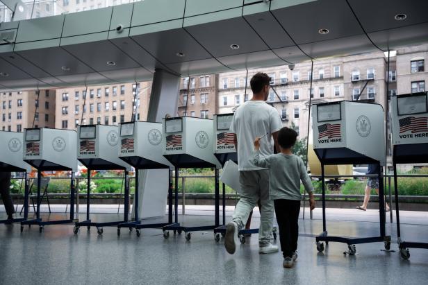 New Yorkers vote in the primary elections