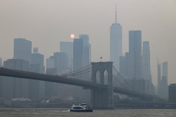 Canadian wildfire smoke creates Air Quality Alert for New York City