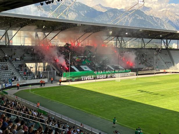 Die Wacker-Fans waren Feuer und Flamme
