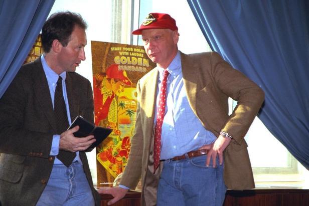 Attila Dogudan mit Lebensfreund Niki Lauda.