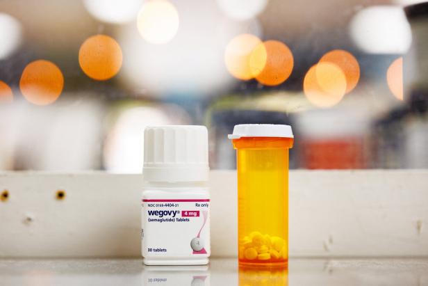 An illustration photo shows a bottle of Wegovy (semaglutide) tablets in Schwenksville