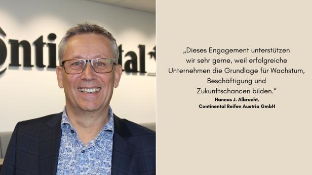 Unterschiedliche Personen (die Sponsoren) mit Zitat daneben.