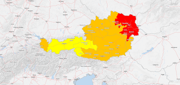 GeoSphere Austria: Hitzewarnung für Ostösterreich im August 