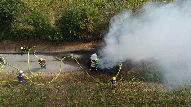Fahrzeugbrand Breitenwaida