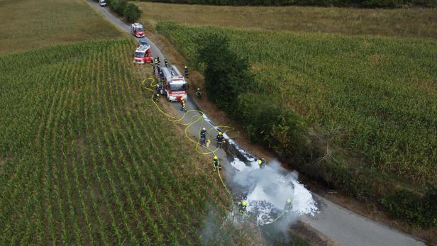 Fahrzeugbrand Breitenwaida