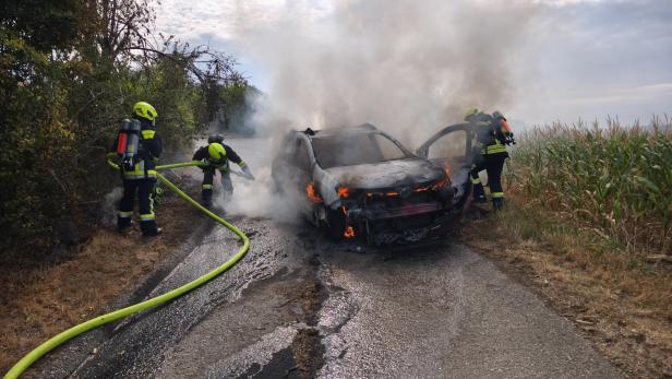 Fahrzeugbrand Breitenwaida
