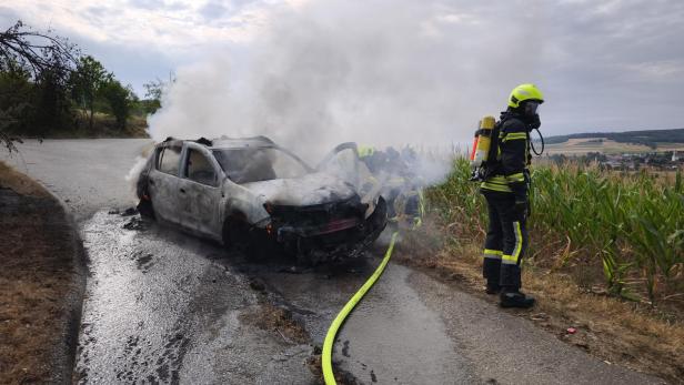 Fahrzeugbrand Breitenwaida