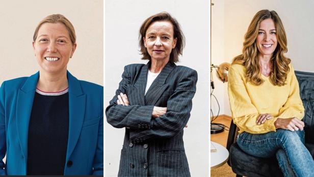 Drei porträtierte Expertinnen, darunter Martina Rammer-Gmeiner und Christine Kolbitsch, zum Thema Trennung ohne Scheidung.