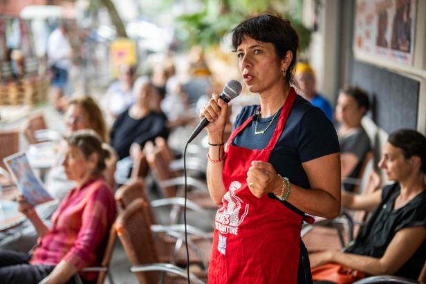 In Berlin hat die Linke gute Chancen, die nächste Bürgermeisterin zu stellen (im Bild: Spitzenkandidatin Elif Eralp).