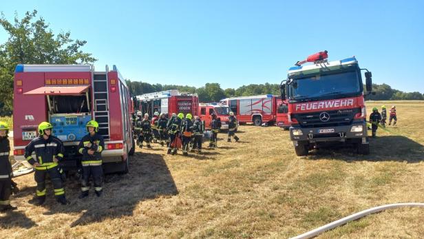 Großaufgebot der Feuerwehren 