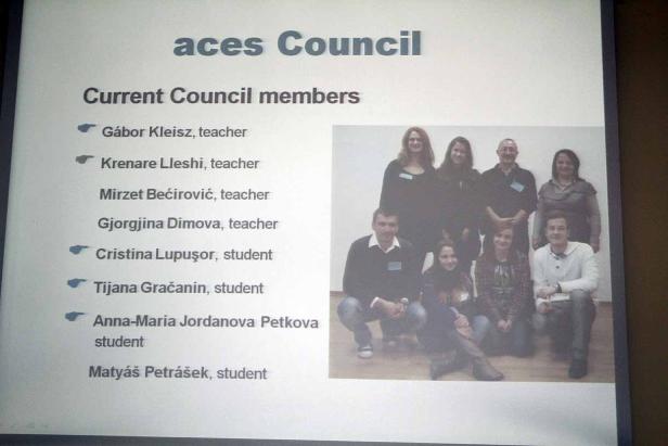 Ein Foto des aktuellen „aces Council“-Teams, bestehend aus Lehrern und Studenten.