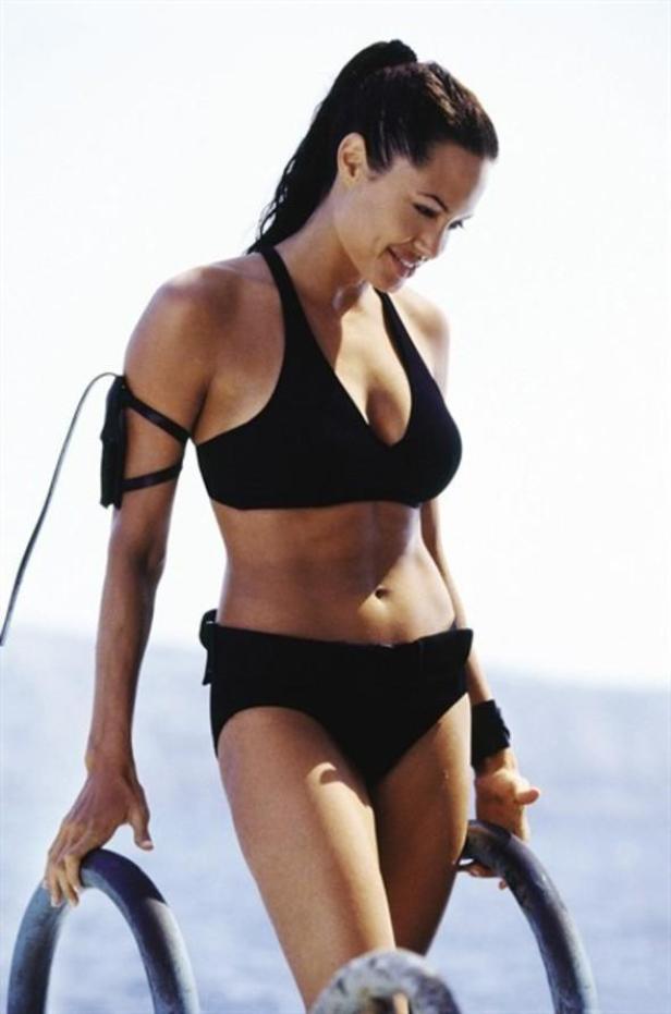 Angelina Jolie als Lara Croft in dem Film „Lara Croft: Tomb Raider – Die Wiege des Lebens“.