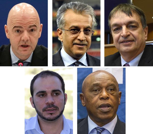 Fünf Kandidaten auf Blatter-Nachfolge, Platini nicht dabei