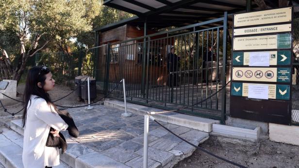 Bilder von den Protesten in Athen