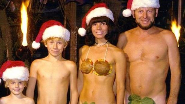 Verrückte Familien-Fotos zu Weihnachten