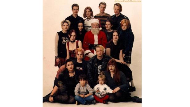 Verrückte Familien-Fotos zu Weihnachten