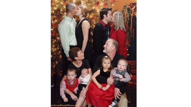 Verrückte Familien-Fotos zu Weihnachten