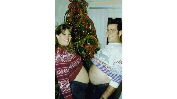 Verrückte Familien-Fotos zu Weihnachten