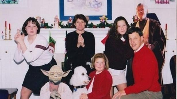 Verrückte Familien-Fotos zu Weihnachten