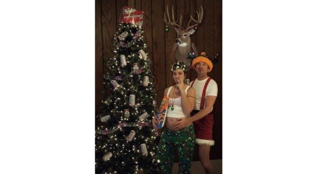 Verrückte Familien-Fotos zu Weihnachten