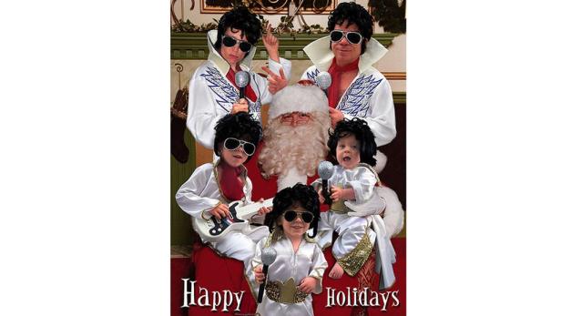 Verrückte Familien-Fotos zu Weihnachten