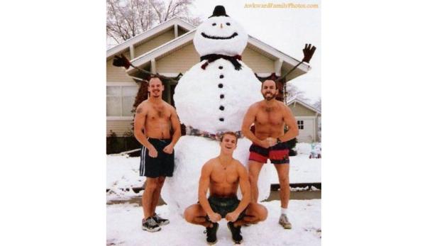 Verrückte Familien-Fotos zu Weihnachten