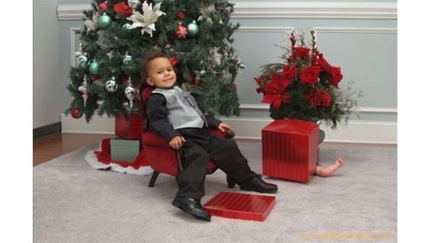 Verrückte Familien-Fotos zu Weihnachten