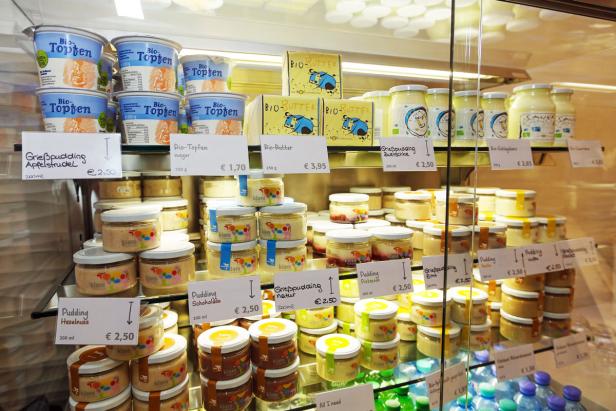 Das erste Joghurt-Geschäft in Wien