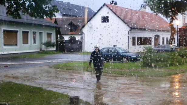 Unwetter hielt Feuerwehren im Burgenland auf Trab