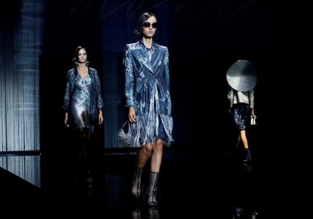 Models present creations at the Giorgio Armani fas Giorgio Armani: Besonderes Comeback nach 18 Jahren