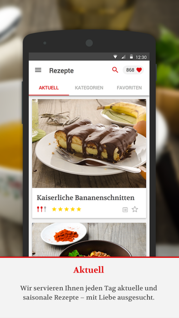 App in die Küche