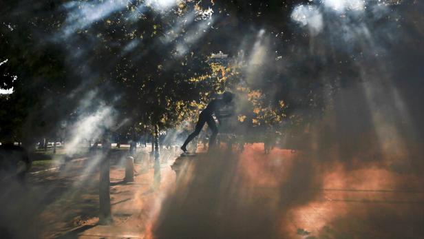 Bilder von den Protesten in Athen