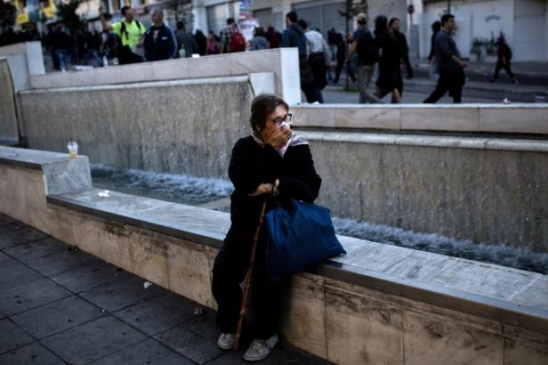 Bilder von den Protesten in Athen