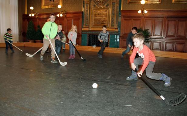 Sportlich im Rathaus