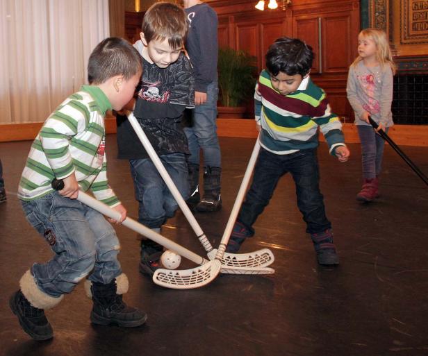 Sportlich im Rathaus
