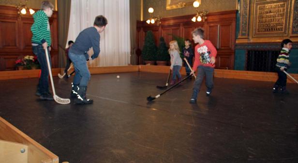 Sportlich im Rathaus